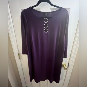 MSK Womens eggplant dress